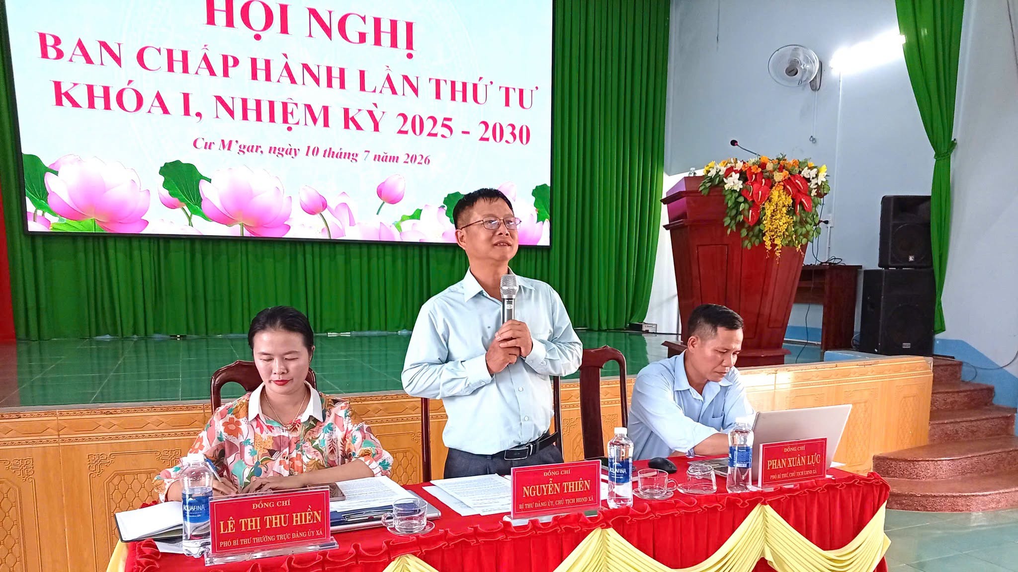 HỘI NGHỊ BAN CHẤP HÀNH ĐẢNG BỘ XÃ CƯ M’GAR LẦN THỨ TƯ KHÓA I (NHIỆM KỲ 2025-2030)