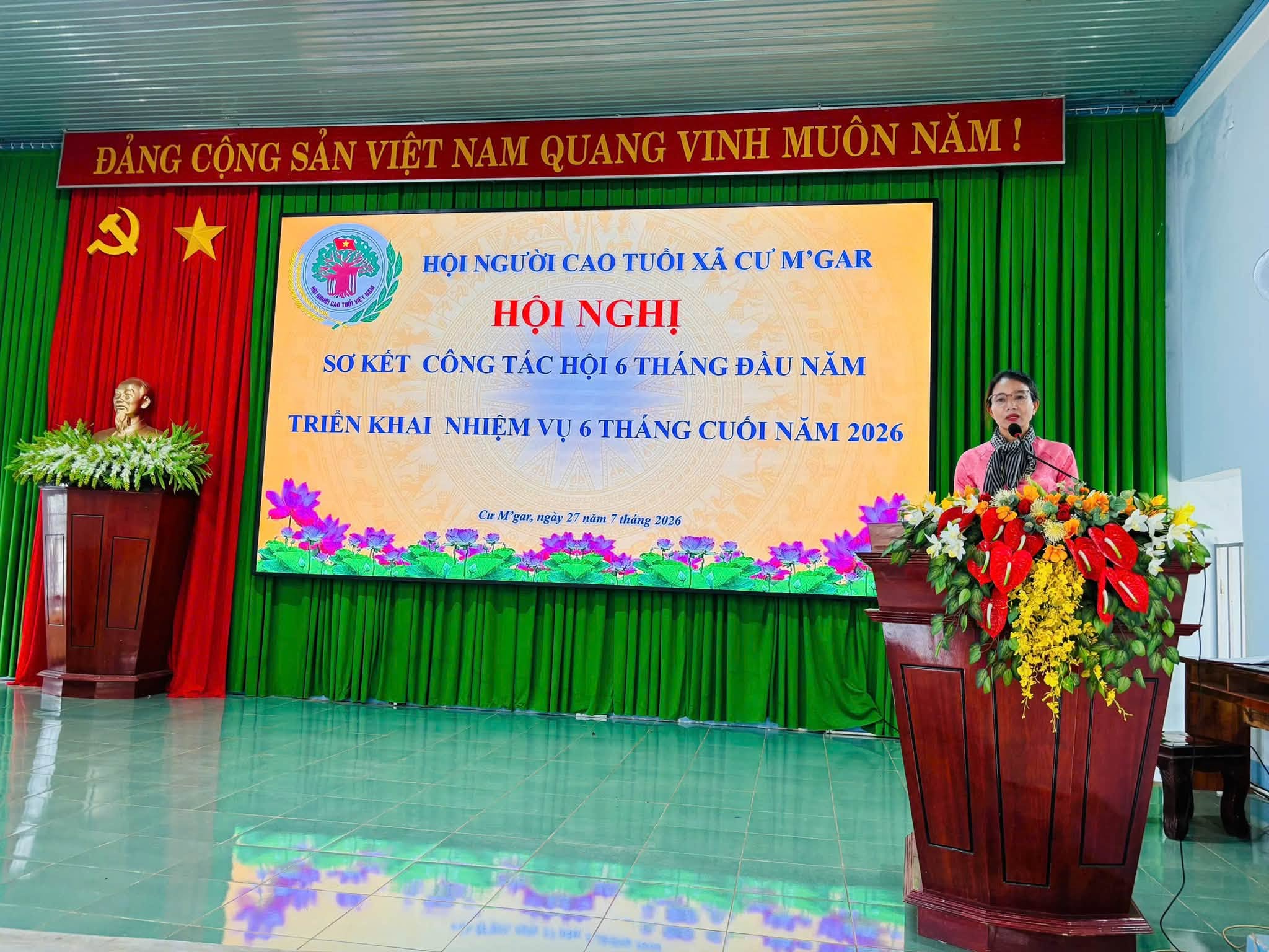 HỘI NGƯỜI CAO TUỔI XÃ CƯ M’GAR: SƠ KẾT CÔNG TÁC HỘI 6 THÁNG ĐẦU NĂM VÀ KIỆN TOÀN TỔ CHỨC CHI HỘI SAU SÁP NHẬP