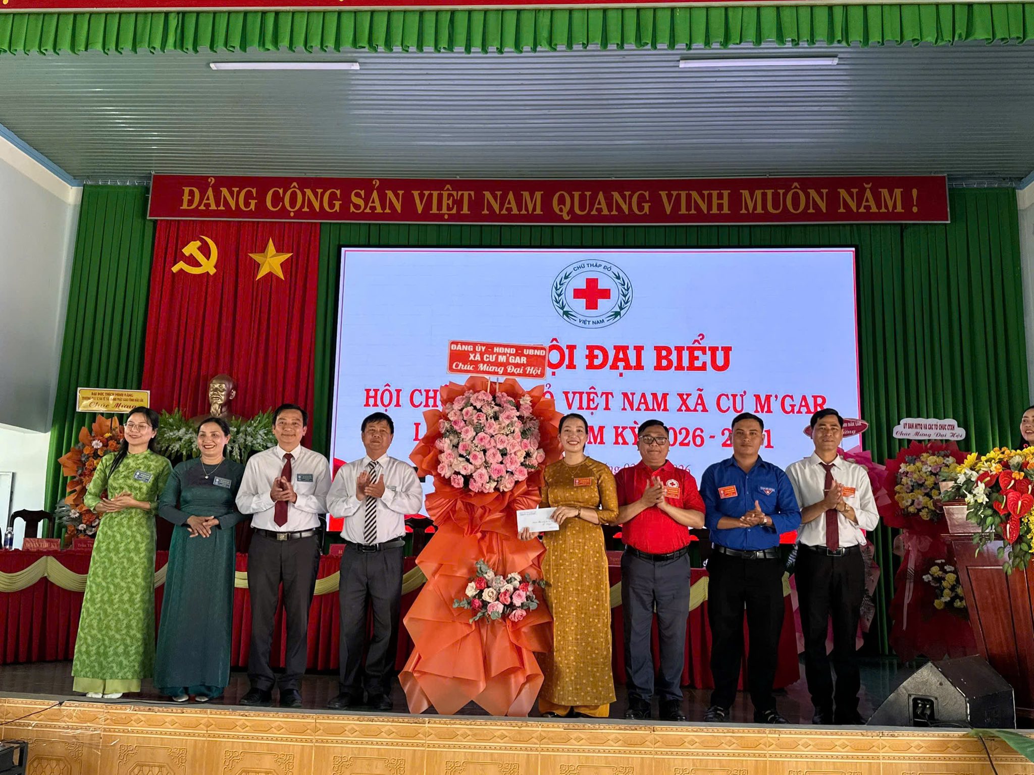 ĐẠI HỘI ĐẠI BIỂU HỘI CHỮ THẬP ĐỎ XÃ CƯ M’GAR NHIỆM KỲ 2026–2031 THÀNH CÔNG TỐT ĐẸP